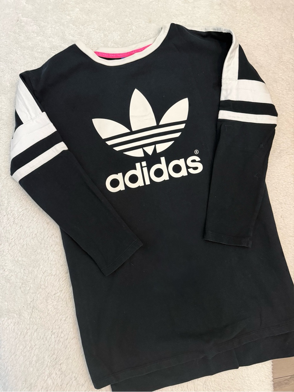 OG Adidas Women’s Black Logo Long Sleeve Top